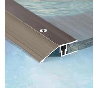 Tira de transición de aluminio para silla de ruedas, borde de umbral dorado para puertas de 36 pulgadas, divisor de suelo duradero para una accesibilidad suave