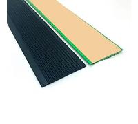 Tira de Transición de Borde de Escalera Antideslizante Perfil Protector de Cantos Elástico Autoadhesivo Listón de plástico para Escaleras Escalones Esquinas Interiores y Exteriores. ( Color : Nero , S