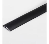 Tira De Transición De Piso De Aluminio, Perfiles TMW A Presión, Puente De Altura Entre 0-8 Mm, Transición Entre Baldosas Y Tablones Laminados.(Black,2cm/0.78in)
