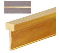 Tira de transición de piso de latón cepillado for baldosas de madera, unión de juntas en T for unir huecos en el piso, umbrales de puertas de entrada y pisos laminados.(5x12mm)