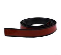 Tira de transición de piso de rampa de umbral de garaje de 10 pies para una transición suave de silla de ruedas y dispositivos de movilidad construida con material de goma (negro)