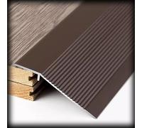 Tira de transición de suelo antideslizante, rampa de umbral de aluminio para una transición suave entre azulejos y laminados, ideal para puertas altas