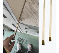 Tira de transición de suelo, cubierta de umbral decorativa para suelos de baldosas a laminados, divisor grueso para una transición sin costuras