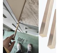 Tira de transición de suelo, cubierta de umbral decorativa para transición de suelos sin costuras entre azulejos y laminados