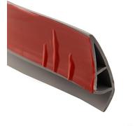 Tira de transición de suelo de 1 m para alfombras y laminados, suelo de PVC para tira de borde de 7 cm de ancho con 20 mm, rampa de umbral flexible para suelos de madera y goma, (gris)