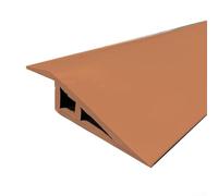 Tira de transición de suelo de 1 metro de largo, borde de suelo de PVC para alfombras y suelos laminados para suavizar los umbrales y ajustar las diferencias de altura (marrón claro)