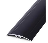Tira de transición de suelo de aluminio de cm de ancho, tira de separación y reducción de umbral antideslizante, tira de borde fácil de instalar para una transición suave del suelo (plata, 130 cm)