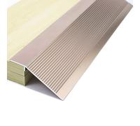 Tira de transición de suelo de aluminio, rampa de umbral cortable de 10 a 50 mm, reductor de alfombra/madera/azulejos, rampa de entrada de carpeta de costuras (oro morado)