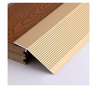 Tira de transición de suelo de metal, extra ancha de 10 cm, rampa de umbral resistente para suelos de madera a azulejos y laminados, borde de alfombra de 150 cm para caídas de gran altura