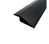 Tira de transición de suelo de PVC autoadhesiva,un borde impermeable for uniones de suelo/alfombra,adecuado for áreas con diferencias de altura de 7 a 15 mm(Black,3.5cm)