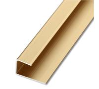 Tira de transición de suelo en forma de F, impermeable, borde de aluminio inoxidable para una instalación de suelos sin costuras