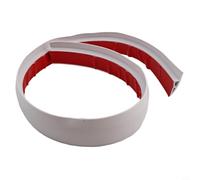 Tira de transición de suelo laminado con cubierta plana de PVC, umbral para cerrar huecos de suelo y proporcionar una reducción segura de los bordes para cambios suaves (blanco)