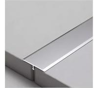 Tira de transición de suelo, moldura de aluminio en T para laminado y azulejos, accesorio de umbral de puerta, duradero y versátil para una transición de suelos sin costuras