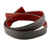 Tira de transición de suelo para bordes de alfombras que proporciona una conexión segura y una pasarela segura entre alfombras y superficies de suelo duro (gris, 1 m)