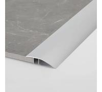 Tira de transición de suelo para suelos laminados de 7 a 15 mm de diferencia de altura, extra adhesiva, borde de puerta, barra de umbral de unión sin costuras para una fácil instalación