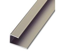 Tira de Transición Del Antideslizante, Moldura de Borde de Pared Y Piso de Aleación de Aluminio con Costura Plana, Borde de Escalera para Madera, Azulejo Y Mármol./Grey/H15Mm(5/8")