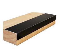 Tira de transición del piso, Tira de aluminio negra for el borde del umbral de la puerta, protector de borde de escalón de 4/5/7 cm de ancho
