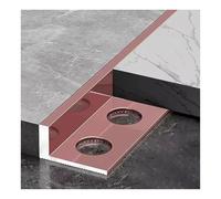Tira de transición en forma de L de 90-150 cm de largo for baldosas de madera y baldosas, reductor de puerta/borde de alfombra for puertas corredizas.(Rose Gold,Length 90cm/35in)