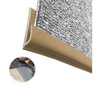 Tira de transición flexible for borde de alfombra - Moldura antideslizante personalizable for puertas y umbrales (1-10 m) - PVC resistente for uso en interiores y exteriores(Light Brown,Length 4m(13.1