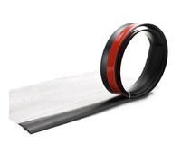 Tira de transición for suelo autoadhesiva: protector de borde de PVC for tablones de vinilo, longitudes personalizables de 1 a 10 m(Black,L1m)