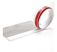Tira de transición for suelo autoadhesiva: protector de borde de PVC for tablones de vinilo, longitudes personalizables de 1 a 10 m(White,L10m)