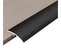 Tira de Transición for Suelos de Aluminio, Perfil de Umbral con Diferencia de Altura de 2 cm de Ancho for Puertas y Rampas(Zwart,35.4inx0.8inch/90x2cm)