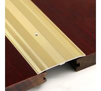 Tira de transición para el suelo, agujeros preperforados para cubrir bordes de madera a madera sin costuras, material duradero para una fácil instalación