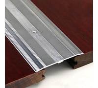 Tira de transición para el suelo, agujeros preperforados para cubrir bordes de madera a madera sin costuras, material duradero para una fácil instalación