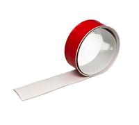 Tira De Transición Piso PVC Autoadhesiva 1,57 Pulgadas Ancho | Diseño de vetas de madera, decoración de bordes, umbral de separación de puertas(White,5M_40MM)