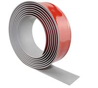 Tira de umbral adhesiva perfil de transición plano tira de transición de piso umbral de puerta perfil PVC para suelo laminado (600×4cm, gris)