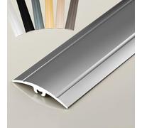 Tira De Umbral De Aluminio Para Puertas, Tira De Transición De Piso, Floor Transition Strip Para Juntas Entre Suelo Y Baldosa(Gray,4cmx90cm/35.4in)