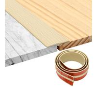 Tira de Umbral de Autoadhesivo, 100 x 5cm Perfil de Transición para Suelo de PVC, Tira de Transición Suelo, Listones de Madera Decorativos, para Transiciones entre Baldosas Suelos de Madera Moquetas