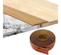 Tira de Umbral de Autoadhesivo, 100 x 5cm Perfil de Transición para Suelo de PVC, Tira de Transición Suelo, Listones de Madera Decorativos, para Transiciones entre Baldosas Suelos de Madera Moquetas