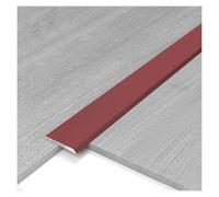 Tira de Umbral de Autoadhesivo Tira De Transición De Piso De Aluminio Perfil de Transición Plana, para Laminados, Puertas y Bordes de Baldosas, Resistente al agua(Red,W2cm*L90cm)