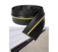 Tira de umbral de puerta de garaje de goma, sello inferior de puerta de persiana enrollable, barrera de agua de entrada de entrada al aire libre, tira meteorológica(Yellow strip,400x8.8x1.3cm)