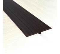 Tira de umbral de Puerta de Piso, Perfil De Transición de Autoadhesivo, Fácil De Limpiar, Ideal Para Rellenar Espacios Y Reformar El Hogar Sin Juntas(Brown,5cm/0.16Ft x 3.0m/9.8Ft)