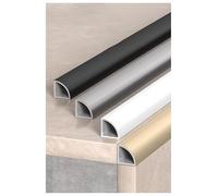 Tira de umbral de puerta de transición de piso de aluminio, transición entre entrada, barras de puerta Umbral de tira de umbral, tablones de azulejos y laminados(Black,0.47in/1.2cm)