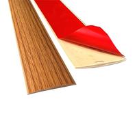 Tira de umbral de puerta recta, tira de borde de chapa de madera autoadhesiva de PVC, tira de sellado de espacios de piso de madera, 1 m de largo, 4 cm, 5 cm de ancho disponible.(Yellow oak,4cm)