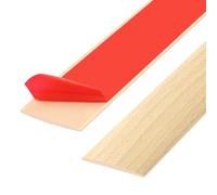 Tira de umbral de PVC de 200cm, tiras de transición de piso, tiras de cubierta de piso laminado, tira divisoria de puerta de piso autoadhesiva (5cm, 200cm-roble)