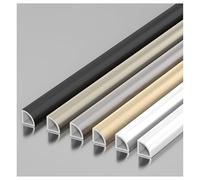 Tira de umbral de transición de piso de aluminio, cierra la brecha de altura entre la entrada, el umbral, la transición entre baldosas y tablones laminados(Grey,6mm/0.24in)