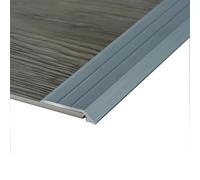 Tira De Umbral De Transición De Piso De Aluminio, Puente La Brecha De Altura Entre 2-5mm Para Puerta, Umbral, Transición Entre Azulejos Y Tablas De Laminado(Gray)