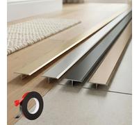 Tira De Umbral Para Puerta De Aluminio, Perfil De Transición Suelo T-Forma Para Cocina Y Baño, 2.7m Moldura Separadora Para Pavimentos Al Mismo Nivel(Gold,3pcs*90 * 4cm)