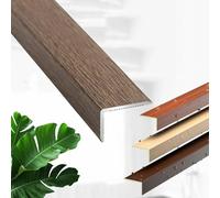 Tira de Umbral para Puerta, Tiras de Transición de Piso, Tapajuntas de Aluminio Moldura Divisoria para Puertas Suelos, Sellador de Espacio para Interior Exterior(Maca Brown,L900xW28xH12mm)