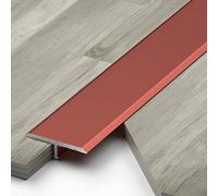 Tira De Umbral Perfil En T, Perfil De Transición De Aluminio 3 Piezas, Tapajuntas Suelo, Tira De Transición Para Transiciones Entre Baldosas, Suelos, Moquetas(Red,0.6x90cm)