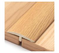 Tira de umbral puerta con diseño veta madera, ideal for unir huecos en el suelo, cubiertas, alfombras y azulejos(Natural)