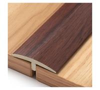 Tira de umbral puerta con diseño veta madera, ideal for unir huecos en el suelo, cubiertas, alfombras y azulejos(Dark Brown)