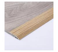 Tira de umbral puerta, tira borde con acabado veta madera, transición piso aleación aluminio, for escalones vinilo/azulejos(Wood)