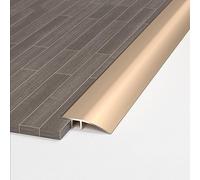 Tira de umbral transición aluminio for suelo, tira entrada, puerta, tiras resistente/gris/L 95 cm (gris, L 115 cm)(Gold,L 100Cm)