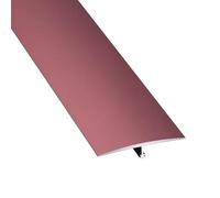 Tira de umbral transición piso aluminio, moldura for puerta, tira remate borde duradera/Negro/L 145 cm (Rojo, An 40 mm)(Red,W 40Mm)