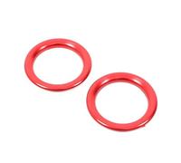 tira decorativa Anillo Embellecedor De Salida Aire Lateral Para Salpicadero Coche, Pegatina Decorativa Para Toyota Para Land Para Cruiser 250 2024 2025 cubierta decorativa(Rojo)